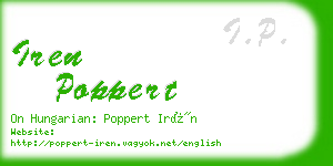 iren poppert business card